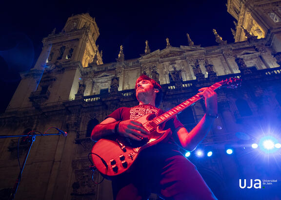 Concierto frente a la Catedral de Jaén, de la edición de 2024 de 'La Noche en Blanco'.