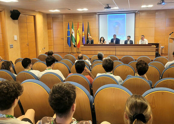 Acto inaugural a cargo del vicerrector de Internacionalización, José Ignacio Jiménez.