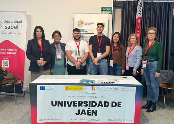Integrantes de la representación de la UJA participante en Startup Olé 2024.