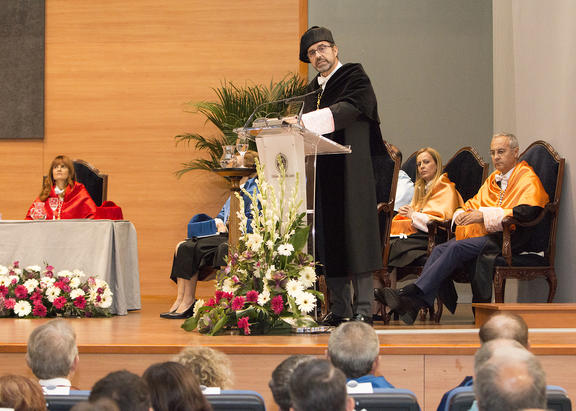 Intervención del Rector de la UJA, Juan Gómez Ortega.