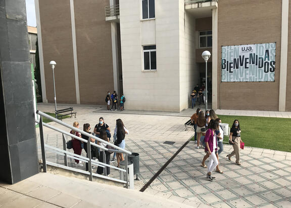 Estudiantado, durante el pasado curso en el Campus Las Lagunillas.