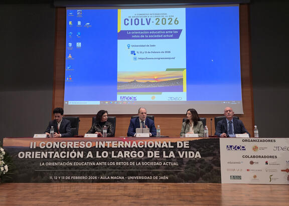 Intervención del Rector Nicolás Ruiz, en el acto inaugural del congreso.