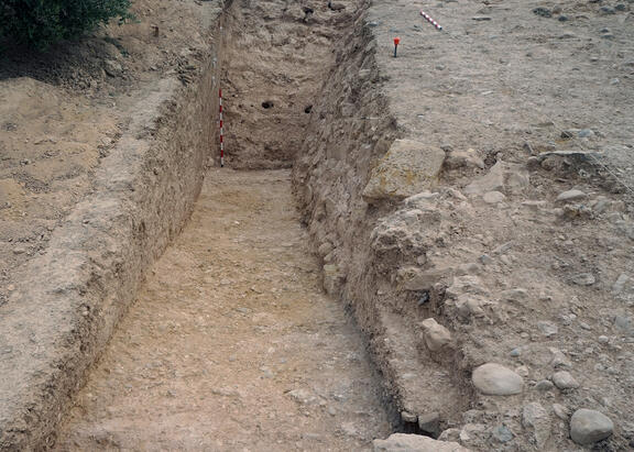 Bastión sur de la fortificación de la ciudad íbera de Iliturgi (La Muela, Mengíbar).