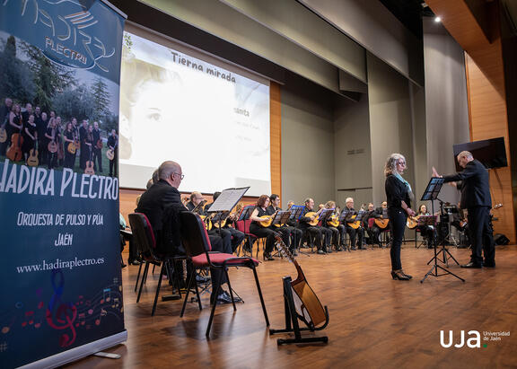 Un momento del concierto celebrado en el Aula Magna del Campus Las Lagunillas.