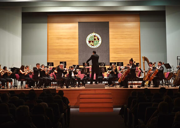 Concierto ofrecido por la Orquesta de la UJA en el Aula Magna del Campus Las Lagunillas.