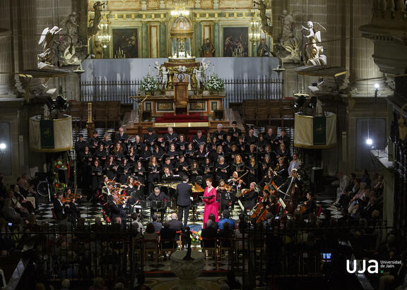 Concierto celebrado en la Catedral de Jaén.