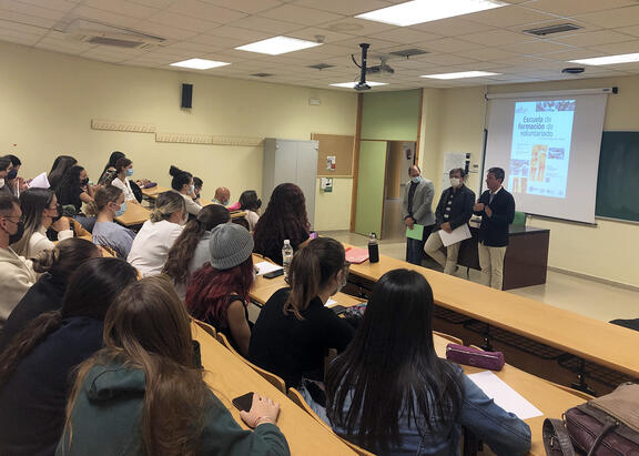 Un momento de la inauguración del curso.