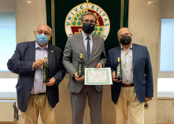 De izquierda a derecha, Domingo Bonillo, Juan Gómez y Antonio Mayoralas.