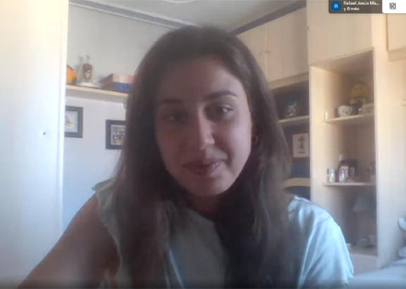 María José Díaz, integrante del proyecto ganador.