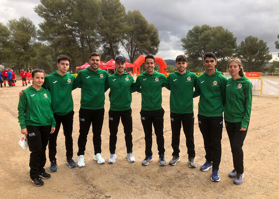 Miembros del equipo de Campo a Través de la UJA.