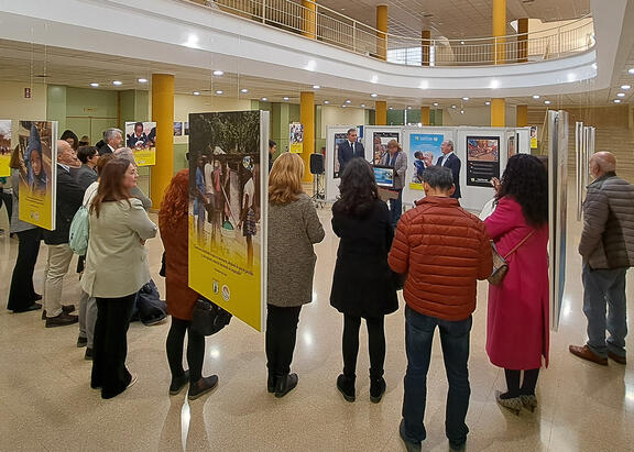 Acto inaugural de la exposición.
