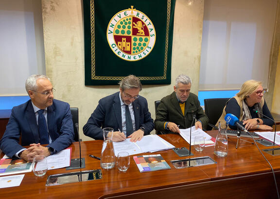 Juan Ramón Lanzas, Juan Gómez, Jesús Calderón y Carmen Rísquez.