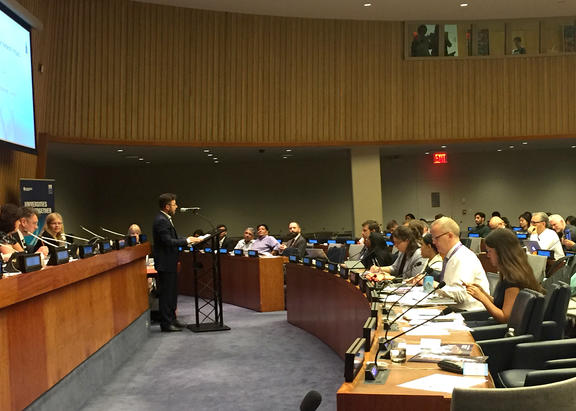 Intervención de Sebastián Bruque, en la ONU.