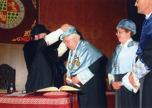 Acto de investidura de Pedro Martínez como Doctor Honoris Causa de la UJA, celebrado en 2003.