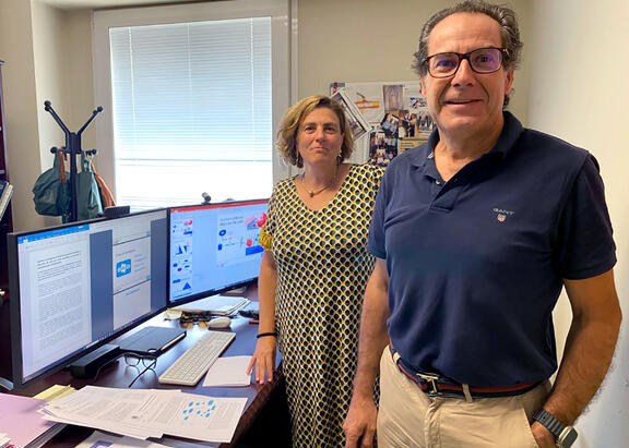 Los investigadores responsables del proyecto, L. Alfonso Ureña y Maite Martín.
