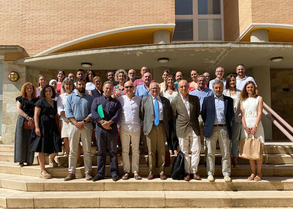 Investigadores del Instituto de Investigación en Olivar y Aceites de Oliva asistentes al Consejo de Instituto.