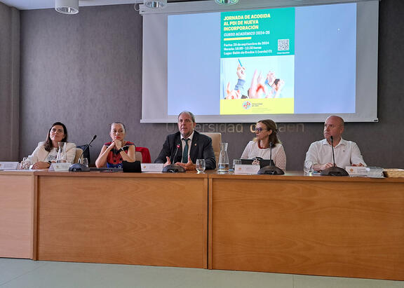 Intervención del Rector Nicolás Ruiz, en el acto inaugural de la jornada.