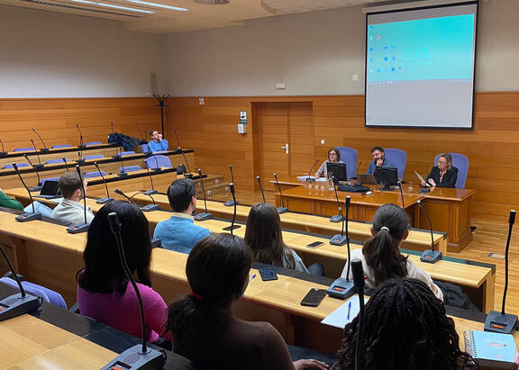 Acto inaugural de la jornada sobre la importancia de la digitalización para la internacionalización de la empresa.