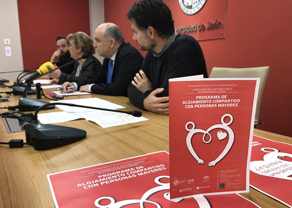 Arturo Montejo, Julio Terrados, Teresa Vega y Víctor Conde, en la rueda de prensa.