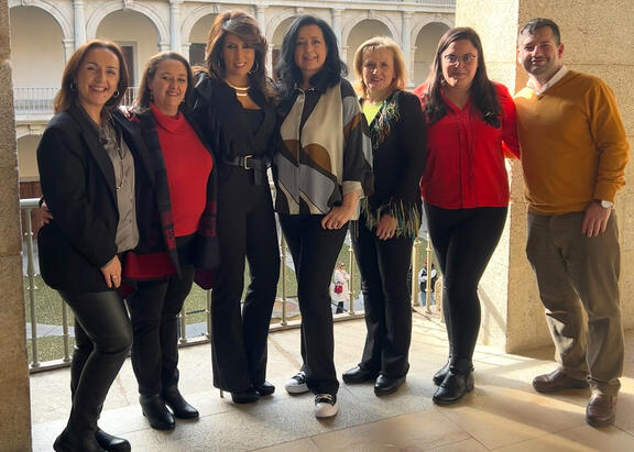 Investigadores de la UJA, en la presentación realizada en la Universidad de Alcalá de Henares.