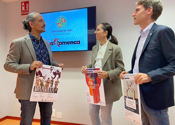 Antonio Chica, Marta Torres y Rubén Fernández.