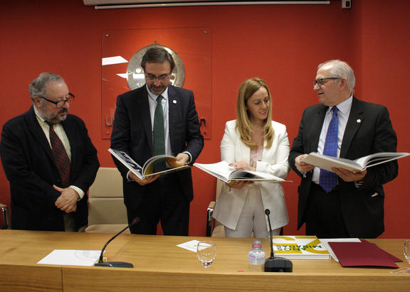 Luis Parras, Juan Gómez, Eva Mª Murgado y Manuel Parras.