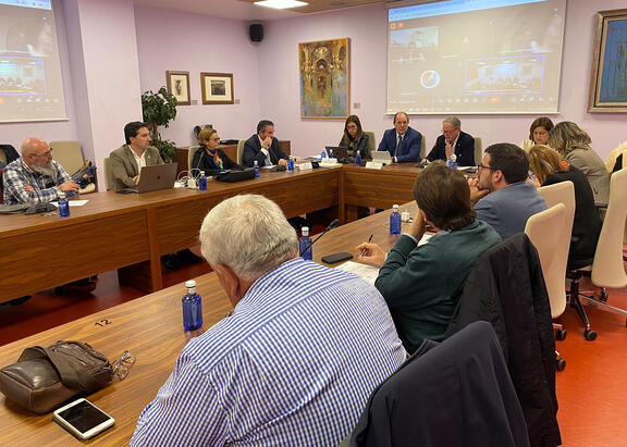 Reunión celebrada este jueves por el Consejo Social de la UJA.