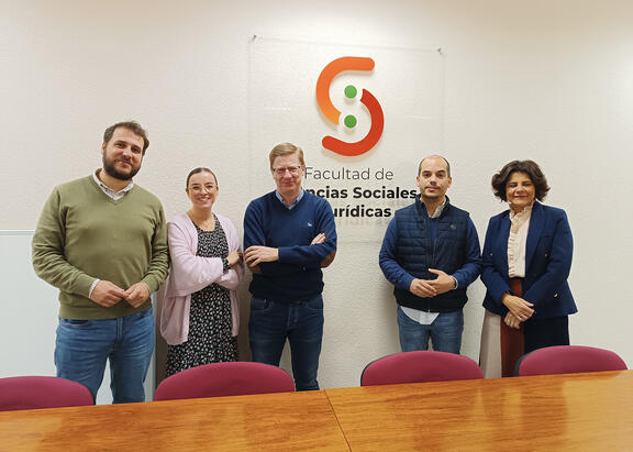 De izquierda a derecha, Juan A. Parrilla, Inés Marín, Félix A. Grande, Antonio del Moral y Mª Paz Horno.