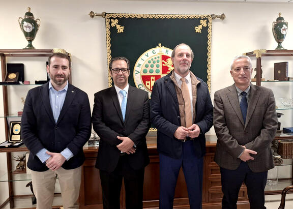 De izquierda a derecha, José Ignacio Jiménez, Sidi Sidi Abbah, Nicolás Ruiz y Gerardo Ruiz Rico.