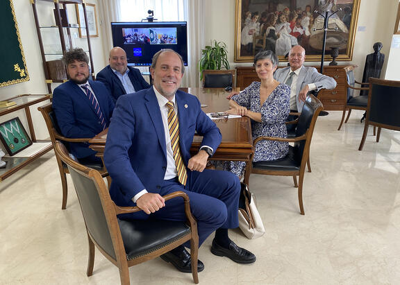 El Rector de la UJA, en la reunión 'online' mantenida con la CONAE.