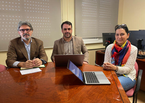 Alberto del Real, José Diego Soriano y Manuela Ortega.