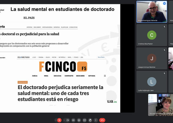 Sesión online del taller.