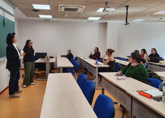 Presentación del taller de poesía.