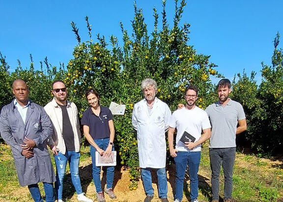 Visita a la finca piloto de Cartaya.