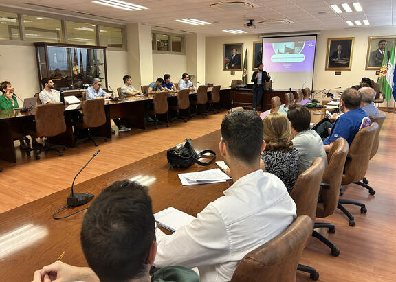 Un momento del workshop organizado por la OFIPI de la UJA.