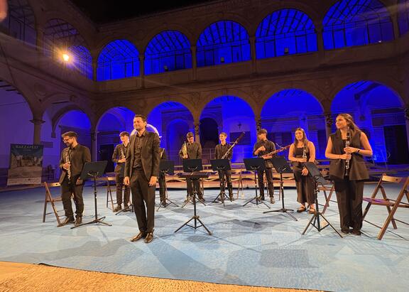 La Orquesta de la UJA, dirigida por Daniel García Caro.