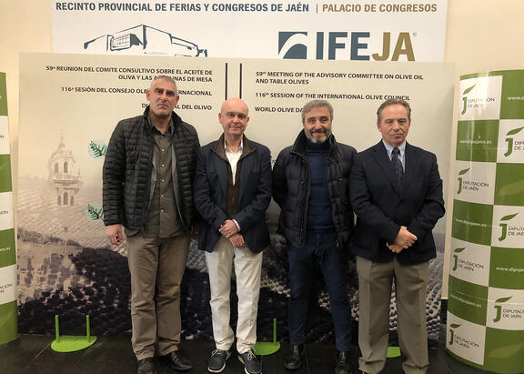 De izquierda a derecha, Roberto García, José J. Gaforio, Francisco J. Torres y Juan B. Barroso.