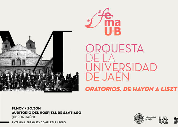 Cartel del concierto que ofrecerá la Orquesta de la UJA.