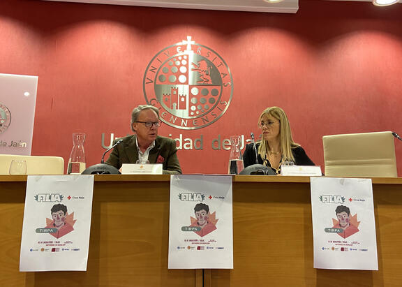 Francisco Vañó y Mª Eugenia Castro, en la presentación de 'Filia'.