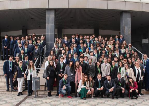 Participantes en el torneo, en el Aulario A4 en el Campus Las Lagunillas.