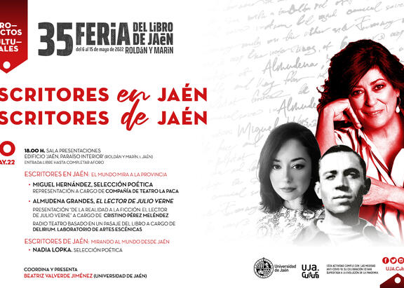 Cartel 'Escritores en Jaén. Escritores de Jaén'.