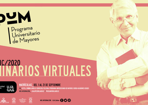 Cartel del Programa Universitario de Mayores del curso 2020-2021