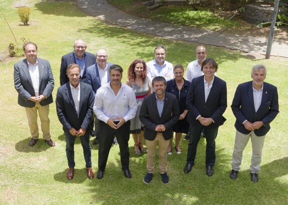 Rectores canarios y andaluces, en la cumbre celebrada en San Cristóbal de La Laguna.
