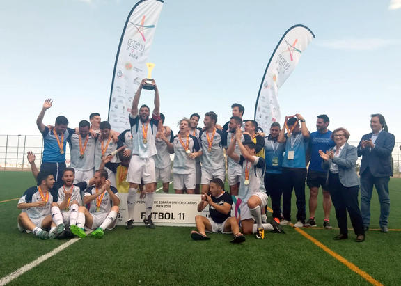 El equipo de la Universidad de Almería de Fútbol 11