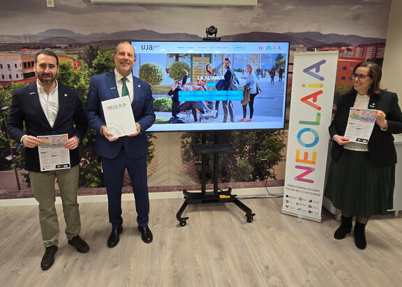 José Ignacio Jiménez, Nicolás Ruiz y Beatriz Valverde, con la web NEOLAiA.