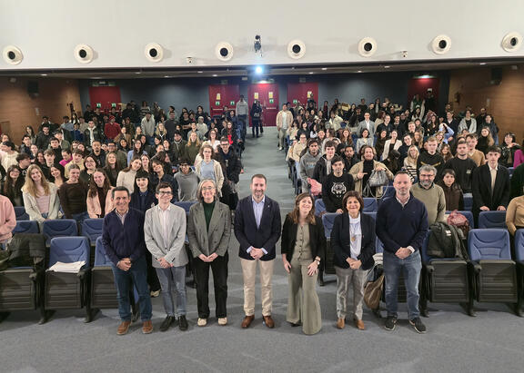 Acto de bienvenida de los 'Welcome Days' celebrado en el Aula Magna del Campus Las Lagunillas.
