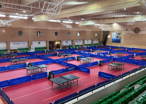 Pabellón de Deportes de la UJA, donde se disputará el CEU de Tenis de Mesa.